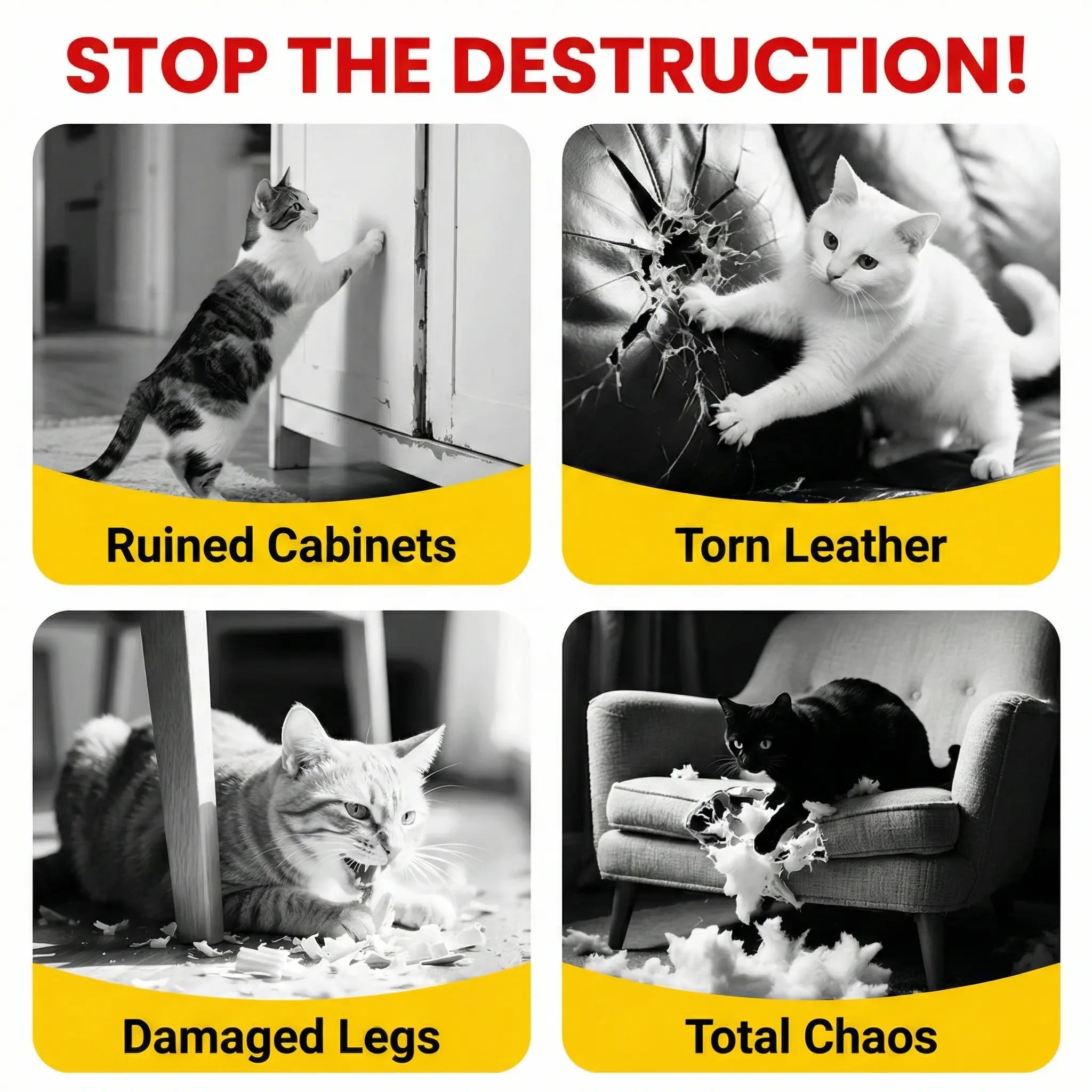 Smartwell Kawaii Cat Scratcher Mat - The Ultimate Wall-Mounted Fun and Protection for Your Feline Friend!