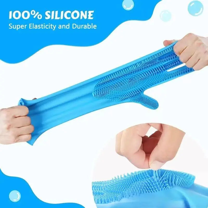 Transform Bath Time with Premium Silicone Dog Grooming Gloves - The Ultimate Multi-Functional Cleaning Tool for Pet Owners and Home Chefs!