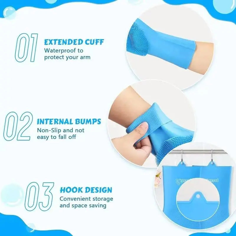Transform Bath Time with Premium Silicone Dog Grooming Gloves - The Ultimate Multi-Functional Cleaning Tool for Pet Owners and Home Chefs!