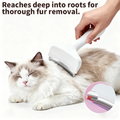 Smartwell Professional Pet Deshedding Tool Gentle Undercoat Rake for Dogs Cats Reduces Shedding Fast Dematting Comb Long Hair Pet Fur Removal Cat Grooming Tool