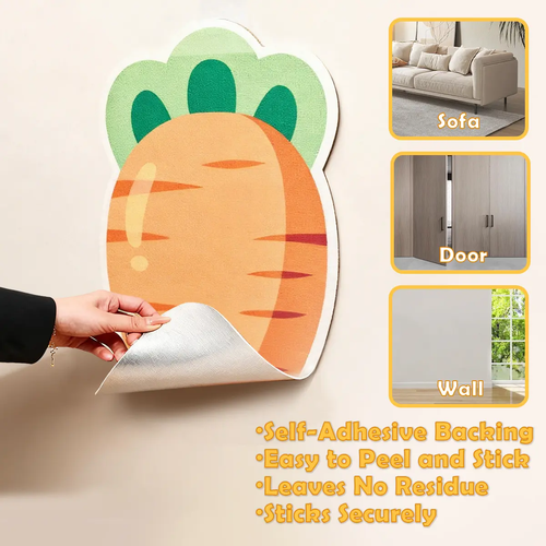 Cat Scratch Wall Protector™ – Self-Adhesive Cat Scratching Mat for Walls, Doors & Furniture | Cute Kawaii Design | Furniture Protection for Indoor Cats