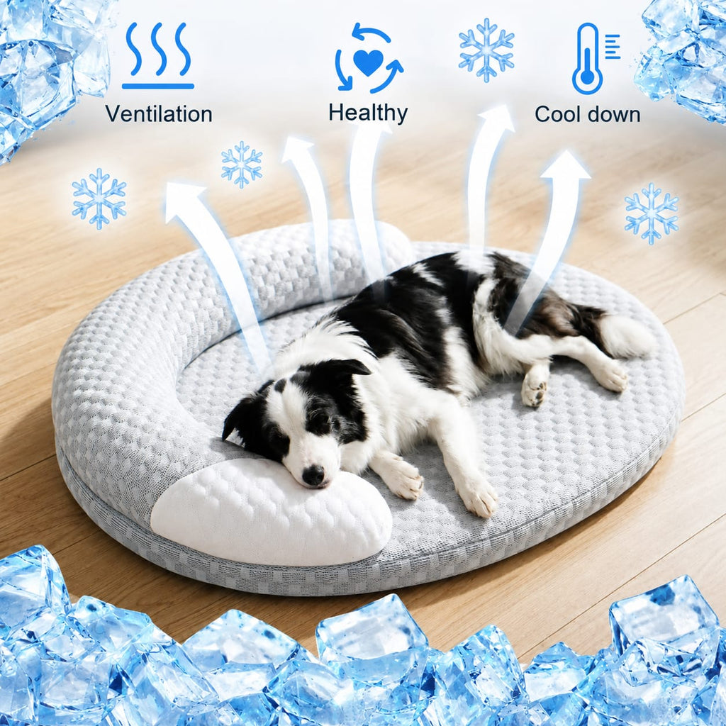 Cooling Pet Bed for Dogs & Cats | Breathable Self-Cooling Summer Mat