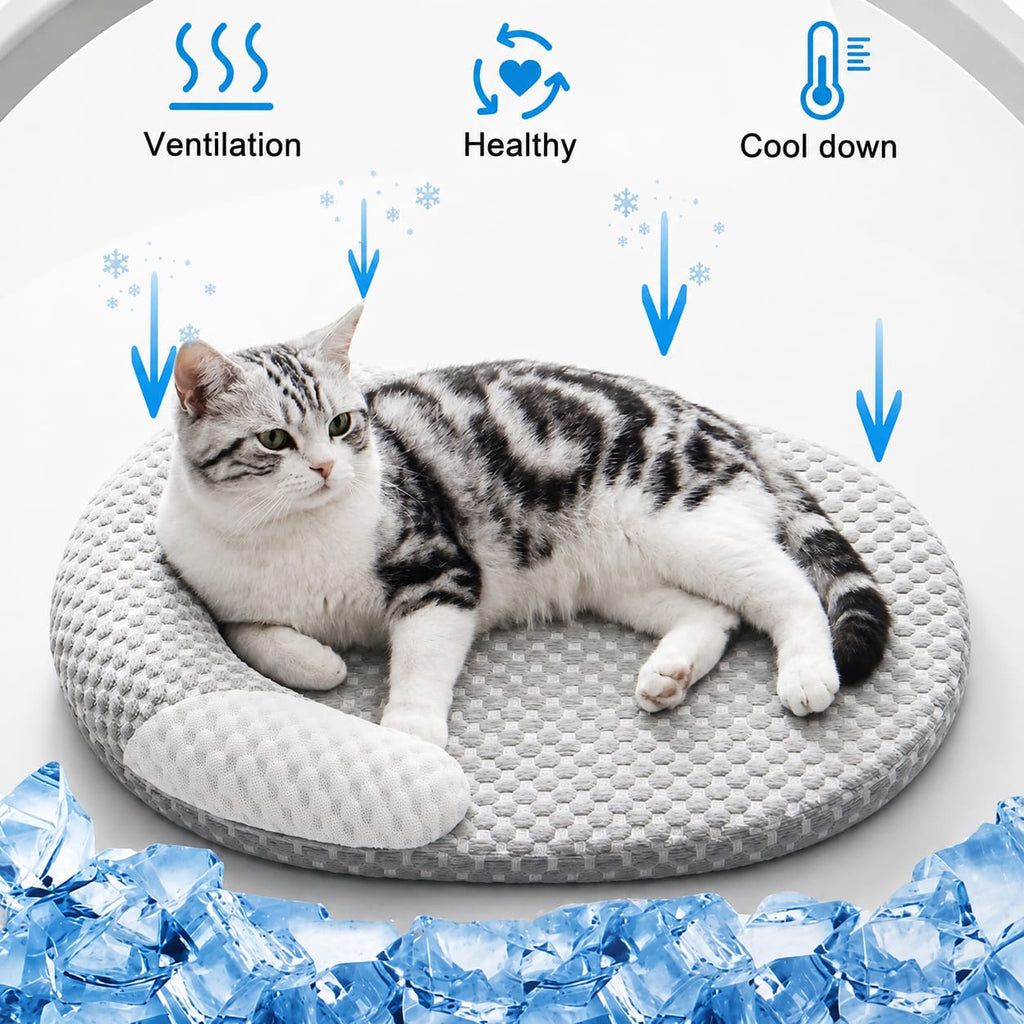 Cooling Pet Bed for Dogs & Cats | Breathable Self-Cooling Summer Mat