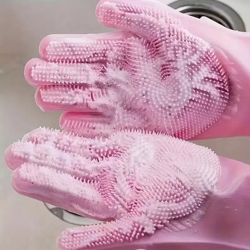 Transform Bath Time with Premium Silicone Dog Grooming Gloves - The Ultimate Multi-Functional Cleaning Tool for Pet Owners and Home Chefs!